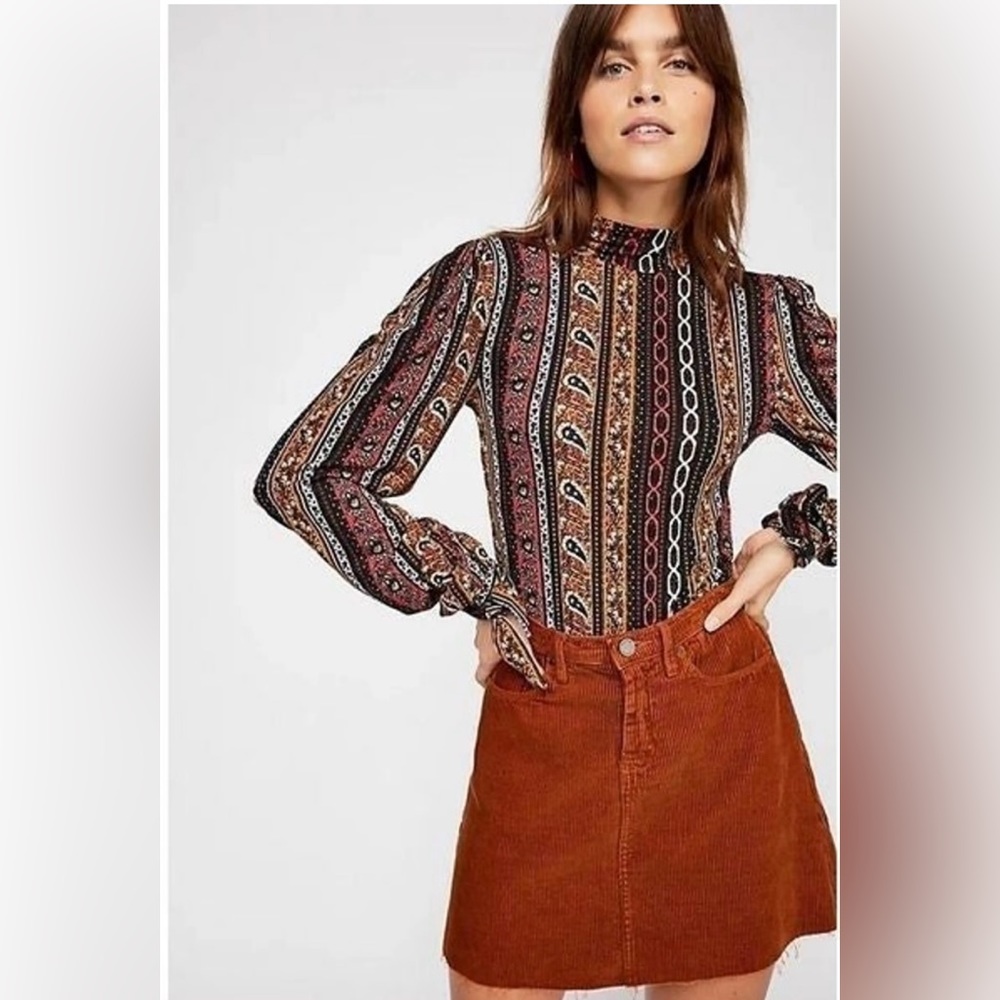 FREE PEOPLE - Donatella Turtleneck Top (L)